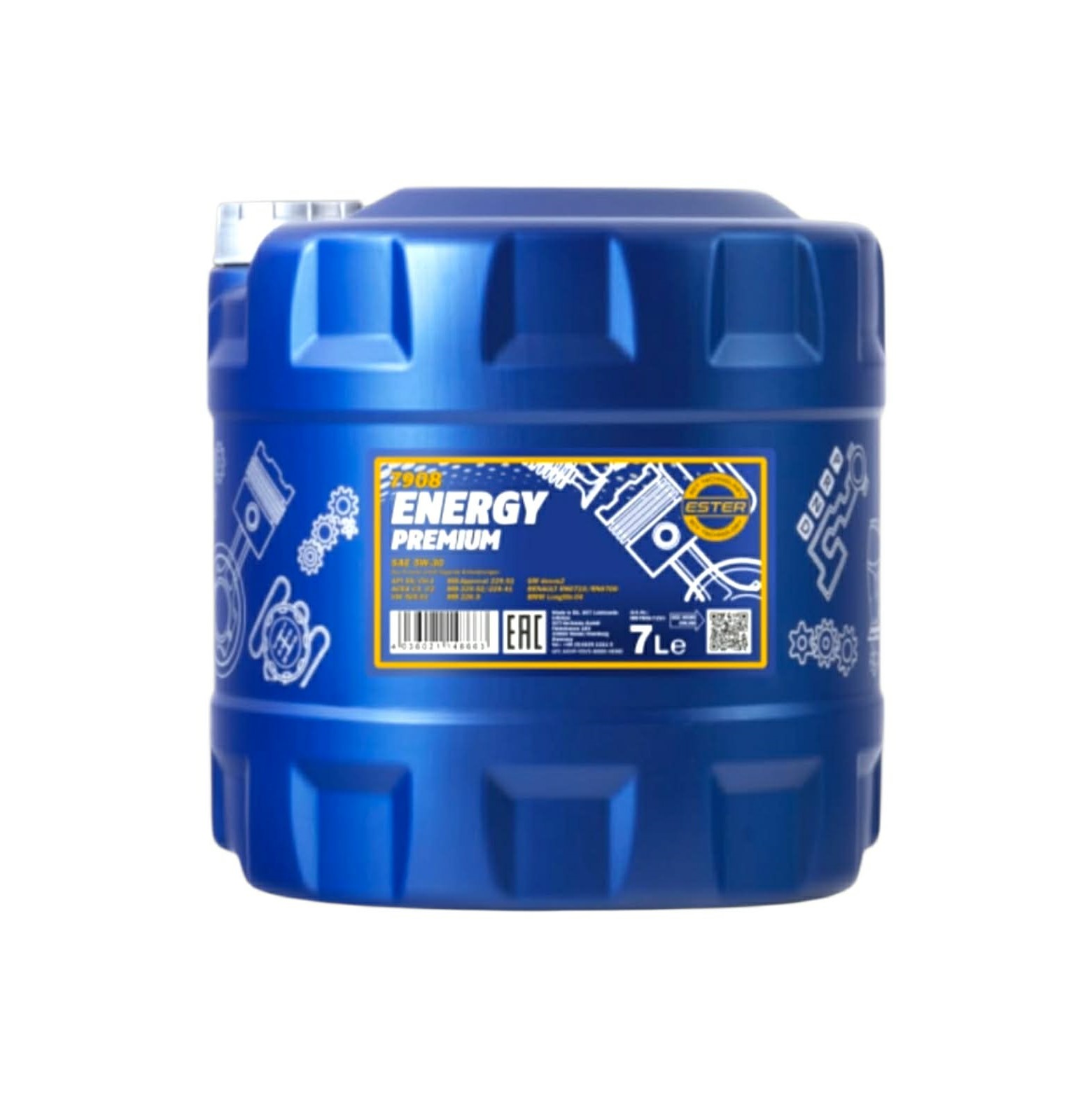Aceite 5w30 mannol premium dx2 7 lts