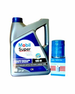 ACEITE 10W40 MOBIL 4 LTS + FILTRO DE ACEITE ORIGINAL HYUNDAI – KIA