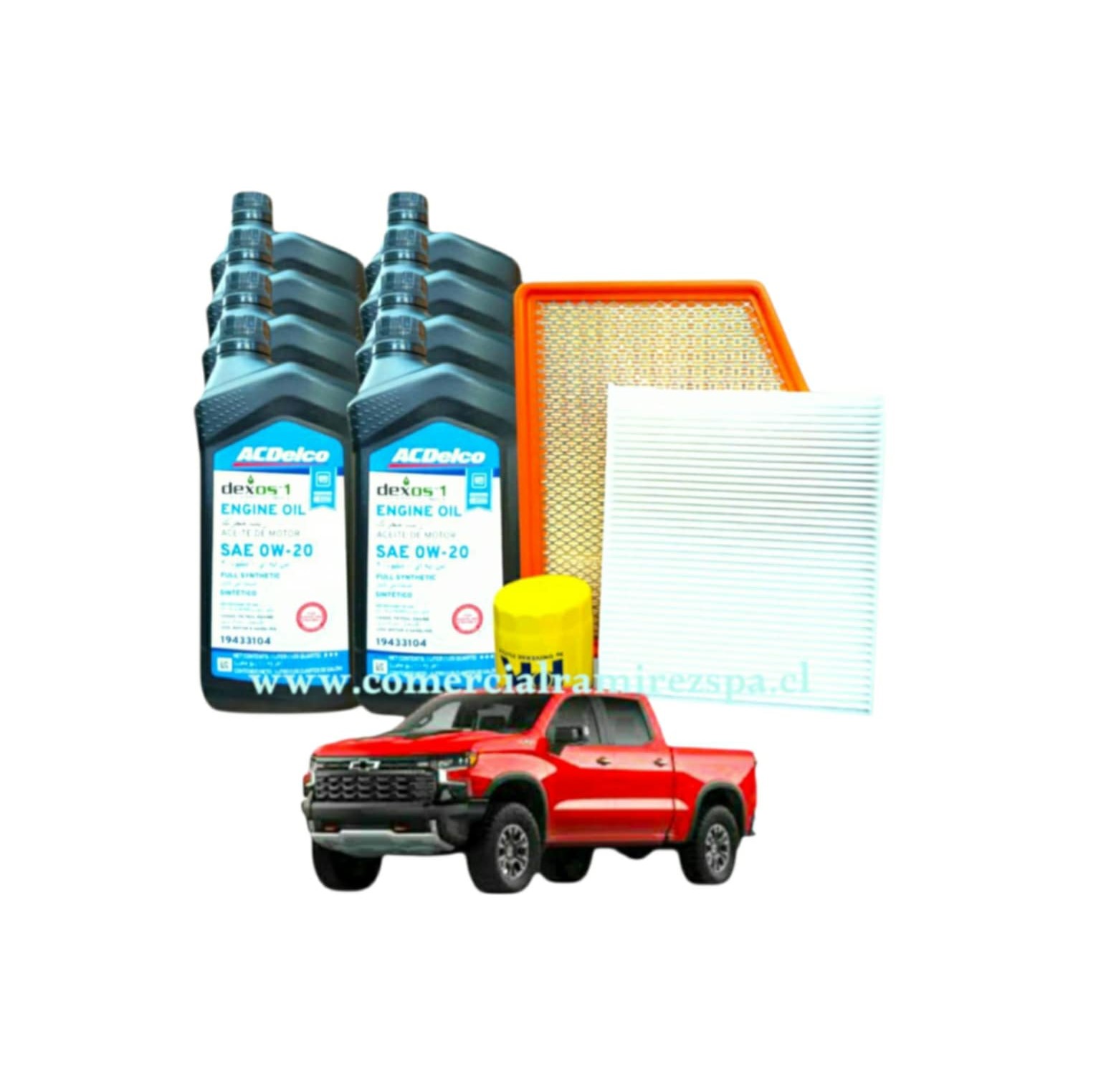 kit mantencion Chevrolet Silverado motor 5.3 años 2020 al 2025