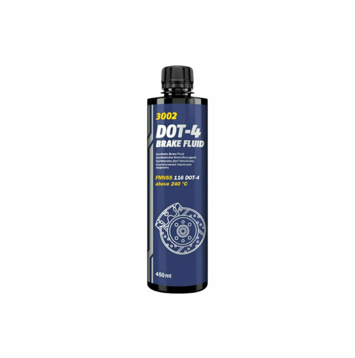 Dot 4 brake Fluid 3002 mannol 450 ml liquido de freno